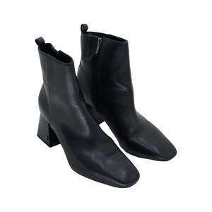 Sam and Libby Yuliana Block Heel Booties Black Size 9